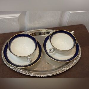 4 Pcs of Vintage Royal Swansea 'The Coronation' Made in England